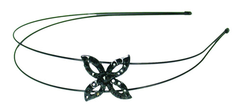 Crystal Flower Double-Wire Headband