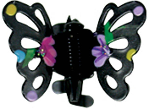Painted Flowers Butterfly Clawettes - 4pcs