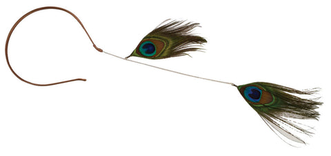 Headband w/ Peacock Feathers